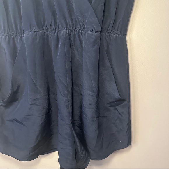 Babaton Black 100% Silk Romper, Pockets, Resort, Beach, Heritage, Lightweight - Picture 8 of 13